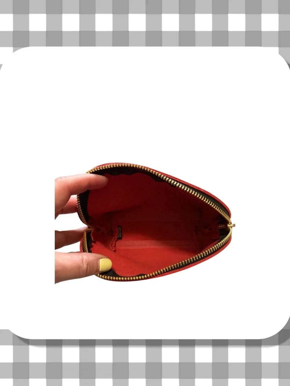 🦄 Portland Leather Bella Makeup Bag | Reba Red | Retired Product